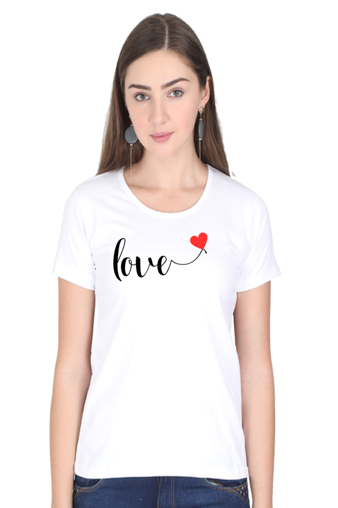 Artistic Love Typography Women's Tee