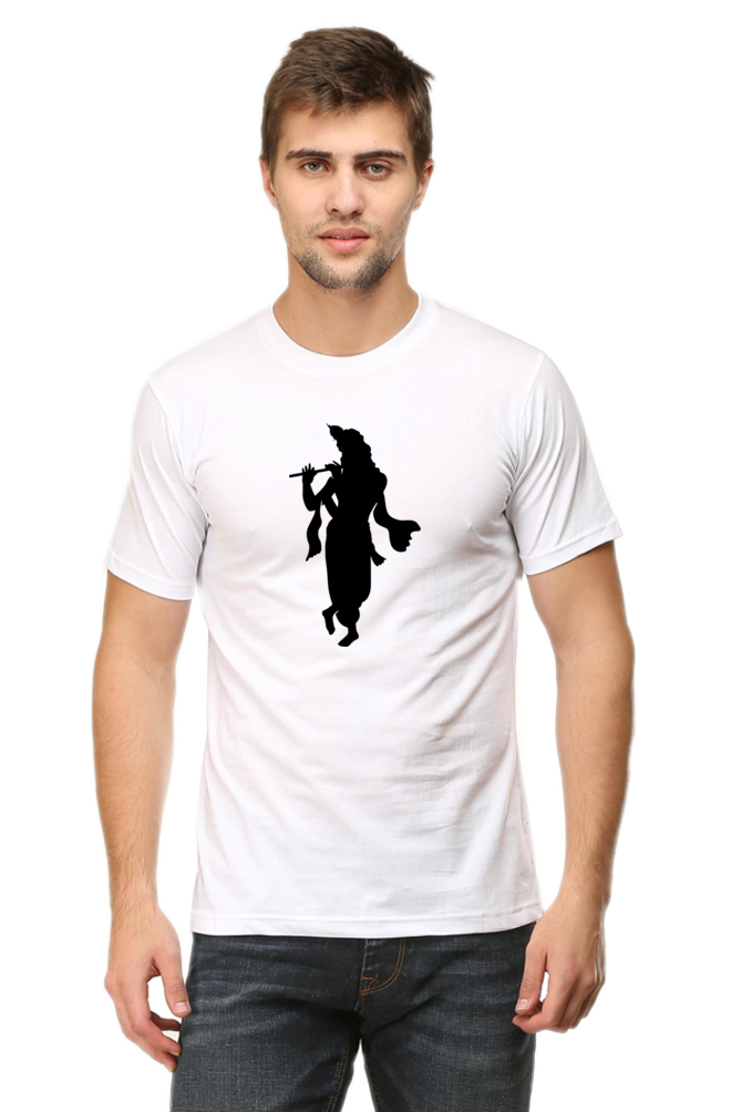 Krishna Printed Design T-Shirt – Spiritual Graphic Tee for Devotees