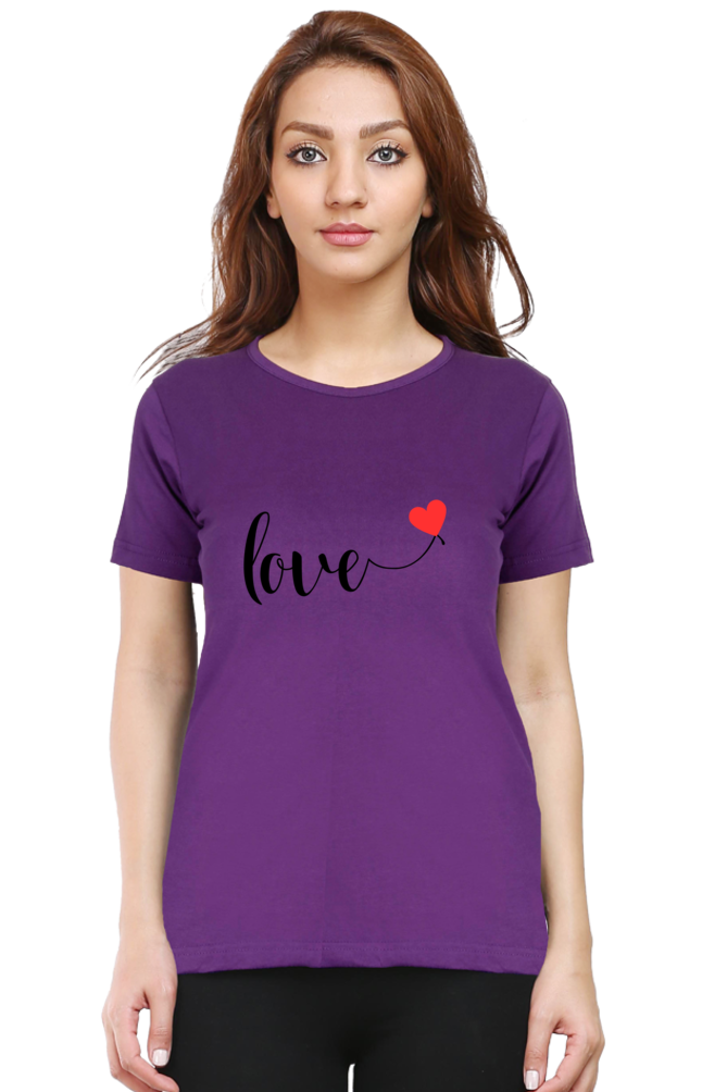 Artistic Love Typography Women's Tee