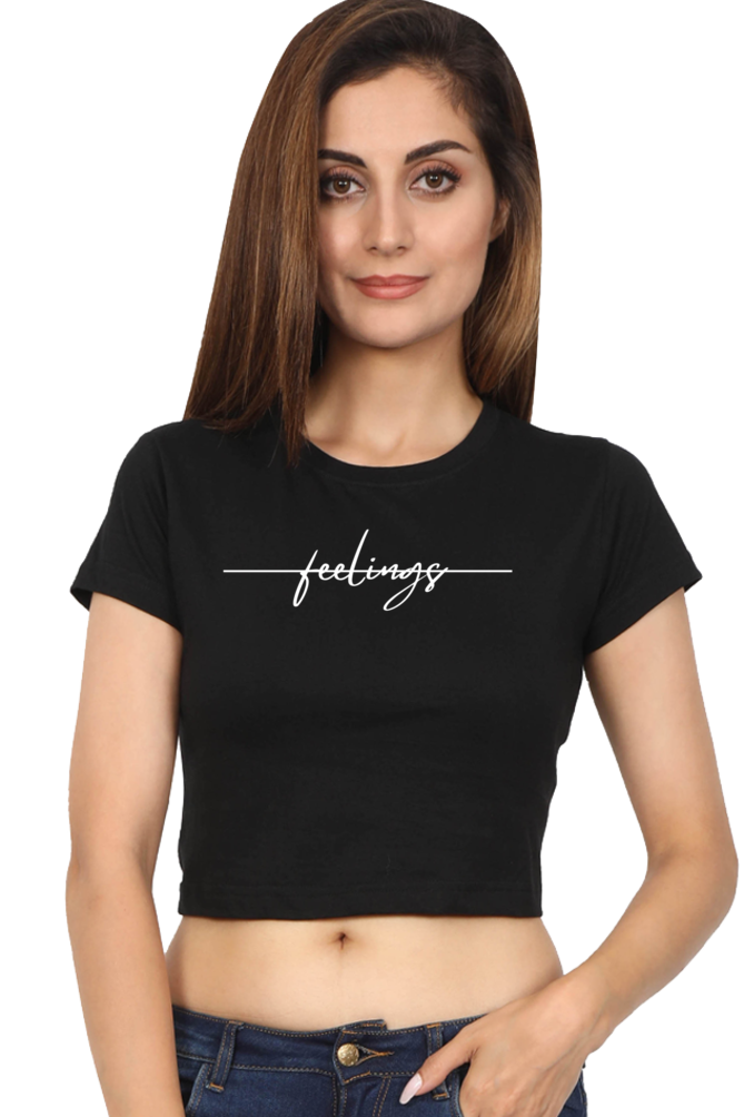 No Feelings Crop Top for Girl