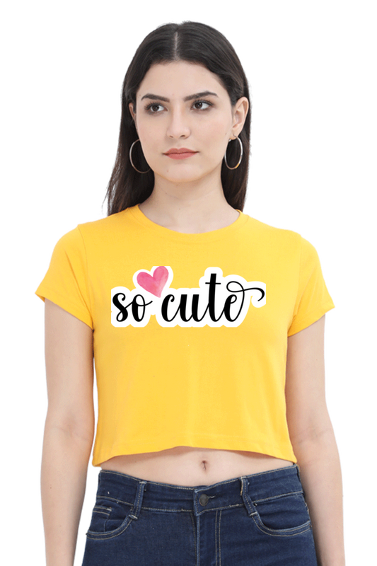 So Cute Adorable Crop Top