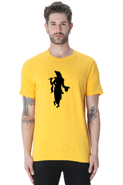 Krishna Printed Design T-Shirt – Spiritual Graphic Tee for Devotees