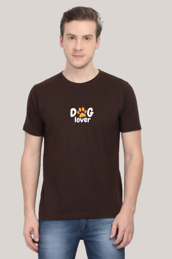 Round Neck Half Sleeve T-shirt for Dog Lovers