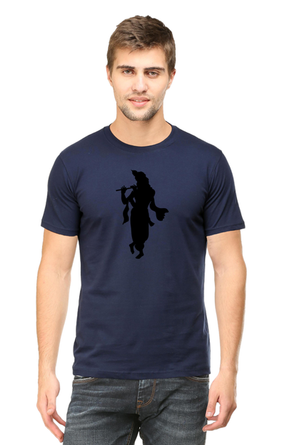 Krishna Printed Design T-Shirt – Spiritual Graphic Tee for Devotees