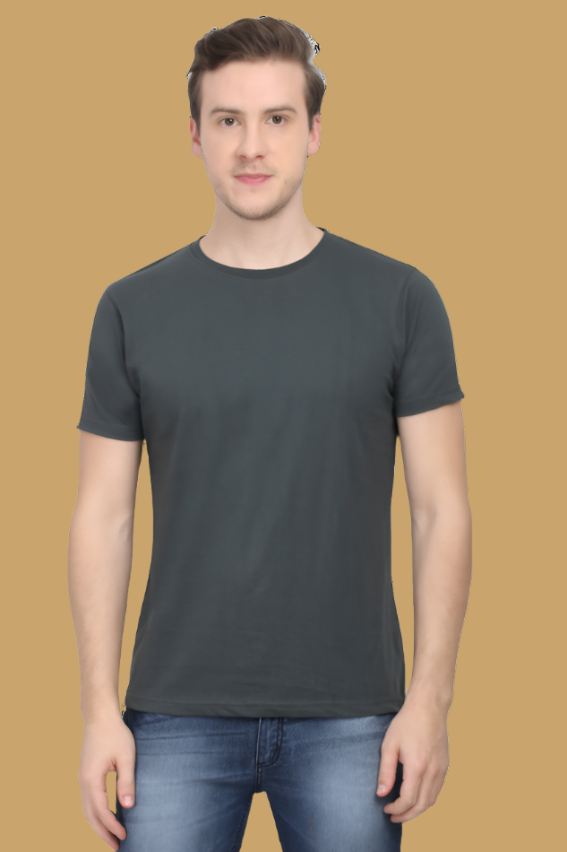 Classic Grey Men's Cotton T-Shirt