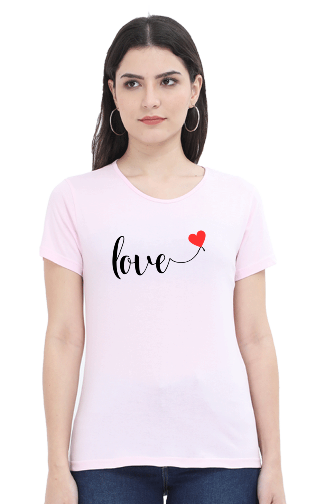 Artistic Love Typography Women's Tee