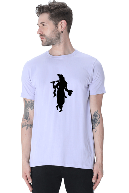 Krishna Printed Design T-Shirt – Spiritual Graphic Tee for Devotees