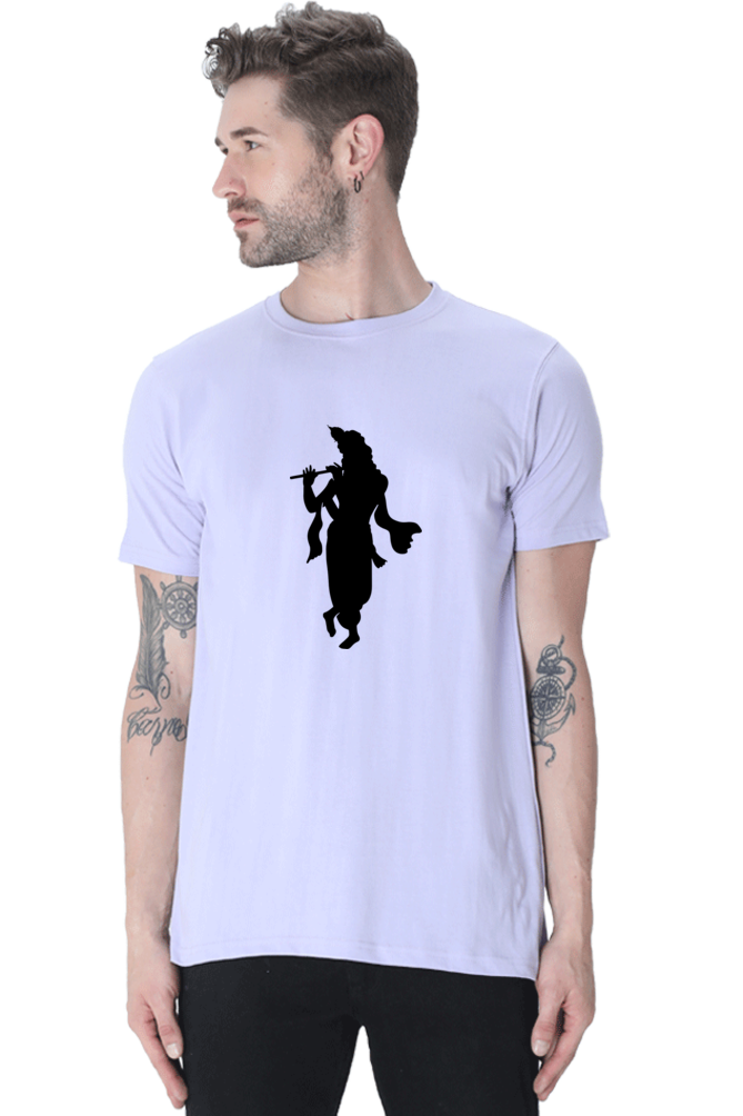 Krishna Printed Design T-Shirt – Spiritual Graphic Tee for Devotees