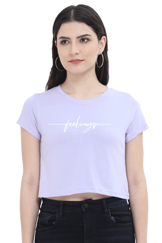 No Feelings Crop Top for Girl