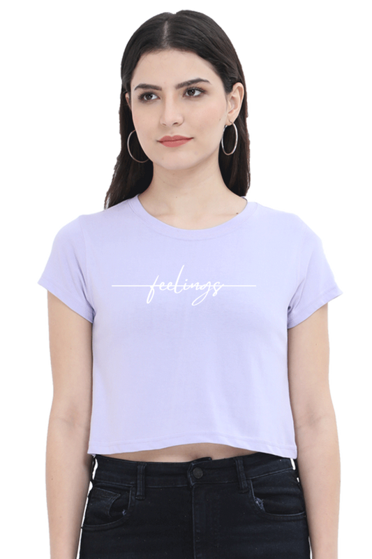 No Feelings Crop Top for Girl