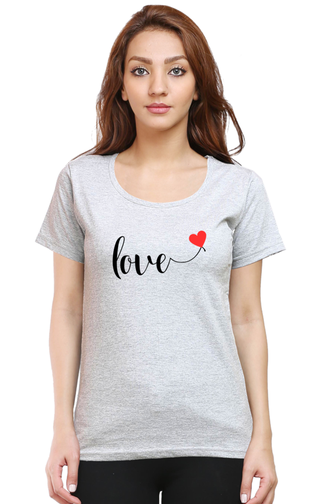 Artistic Love Typography Women's Tee