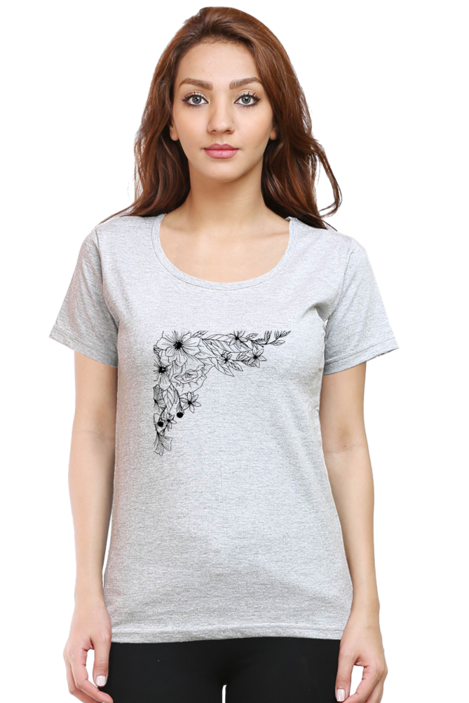 Simple Printed T-Shirt For Women