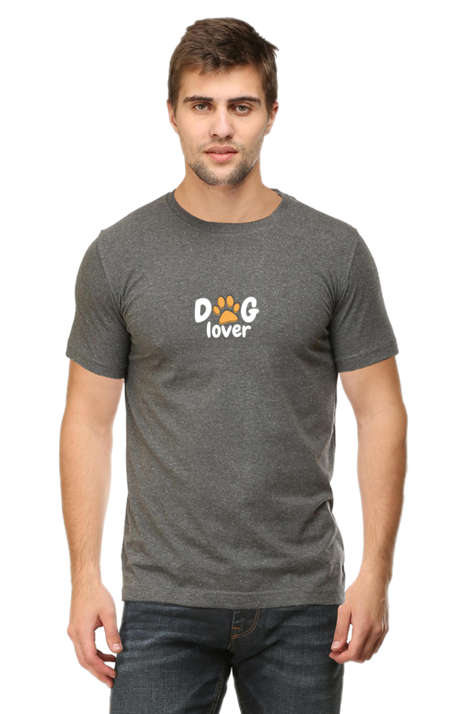 Round Neck Half Sleeve T-shirt for Dog Lovers