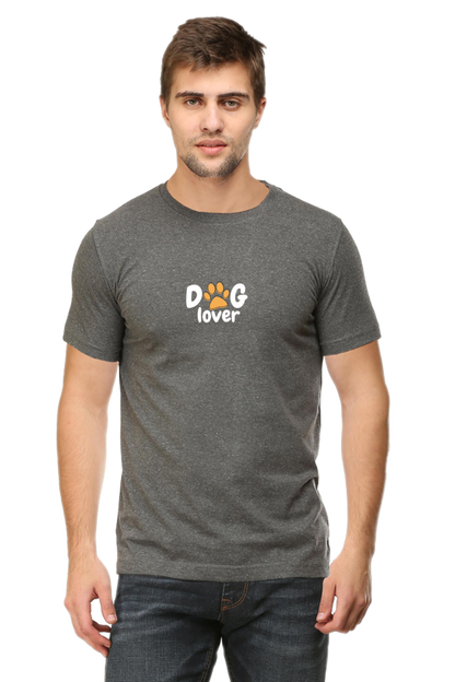 Round Neck Half Sleeve T-shirt for Dog Lovers