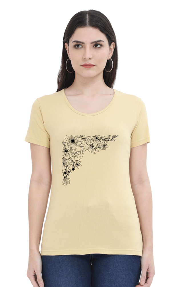 Simple Printed T-Shirt For Women