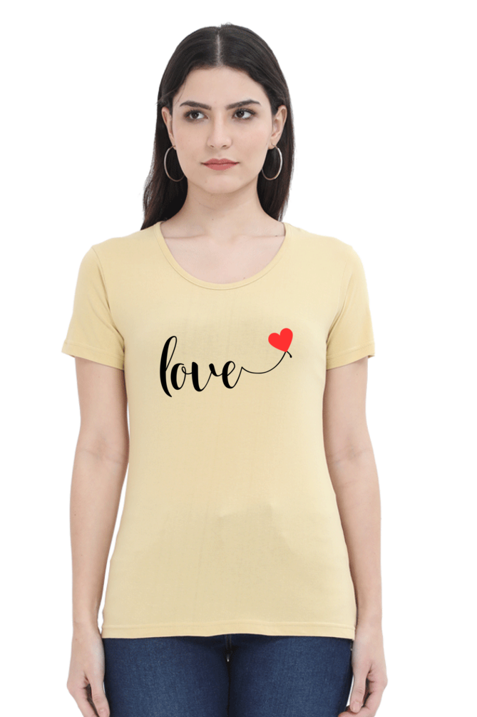 Artistic Love Typography Women's Tee