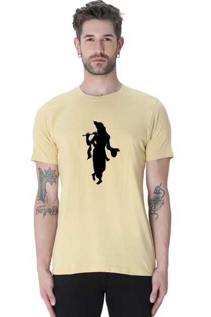 Krishna Printed Design T-Shirt – Spiritual Graphic Tee for Devotees