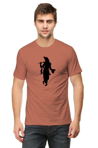 Krishna Printed Design T-Shirt – Spiritual Graphic Tee for Devotees