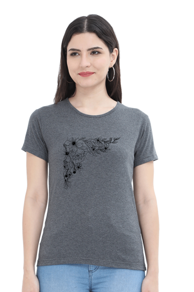 Simple Printed T-Shirt For Women