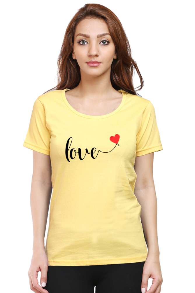 Artistic Love Typography Women's Tee