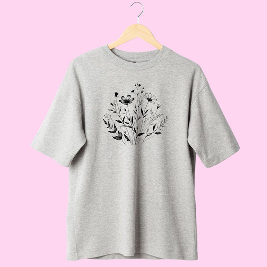 Women Stylish Flower Printed T-Shirt