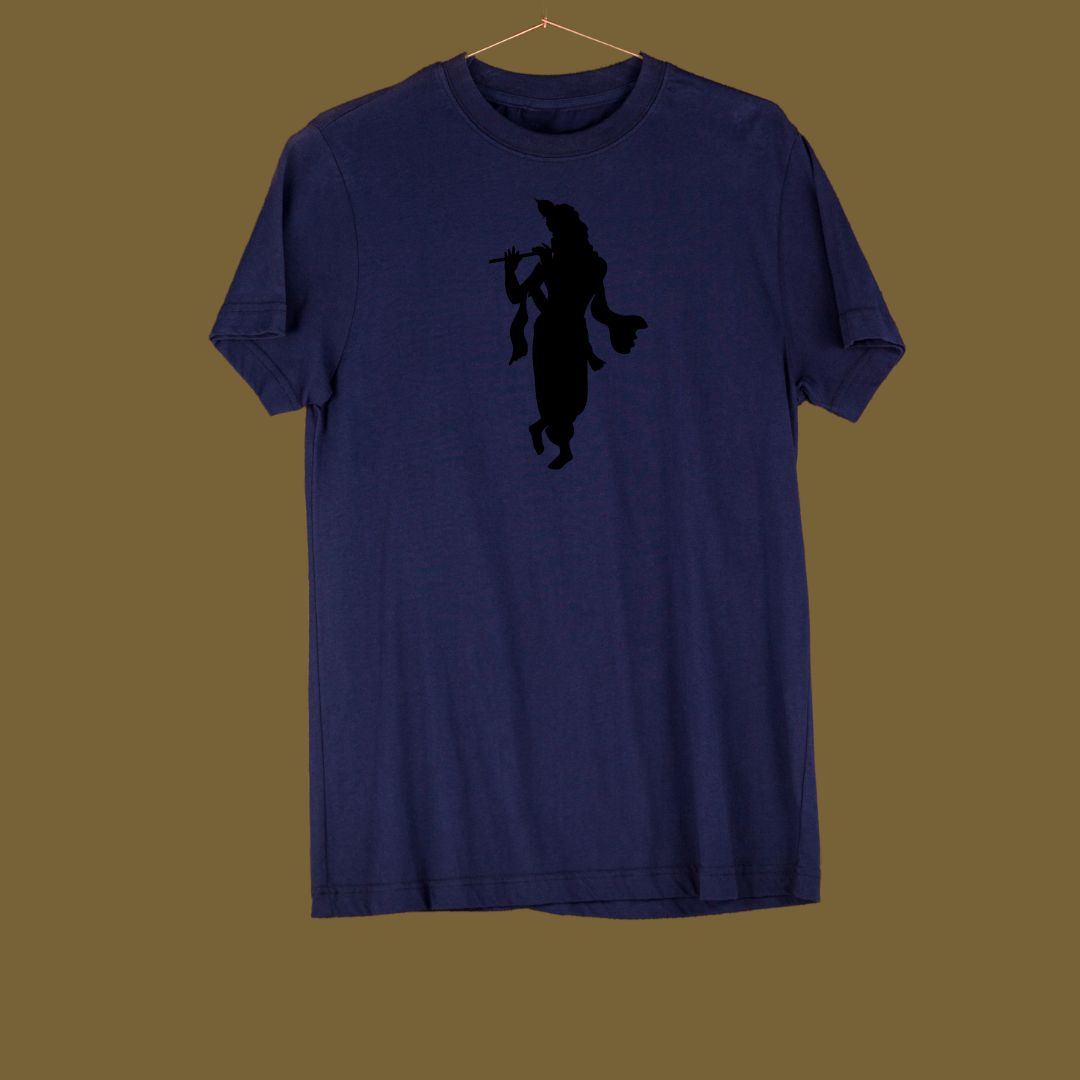 Krishna Printed Design T-Shirt – Spiritual Graphic Tee for Devotees