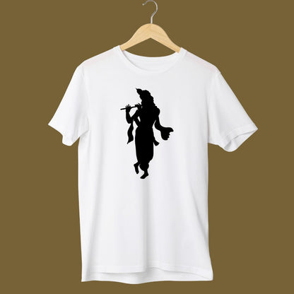 Krishna Printed Design T-Shirt – Spiritual Graphic Tee for Devotees