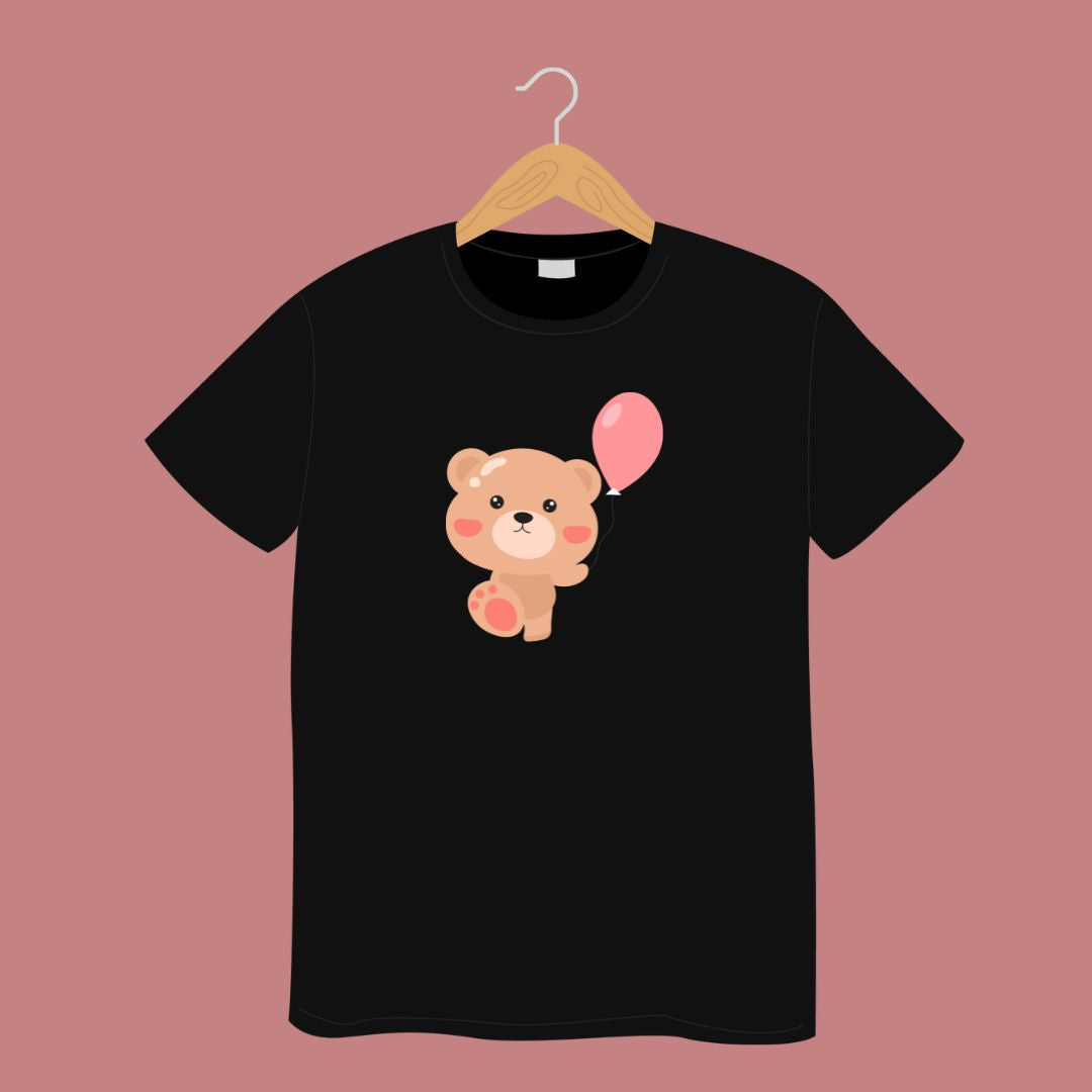 Cute Teddy Women Printed T-Shirt